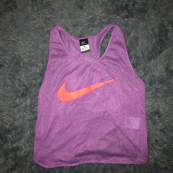 Nike Tops - Nike purple mesh athletic tank